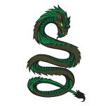 Symbol green dragon