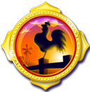 Symbol Gold Rooster