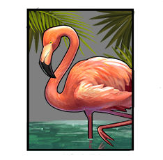 Symbol flamingo