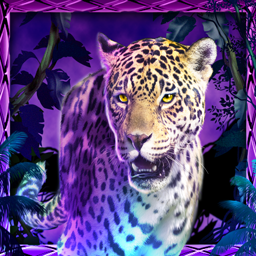 Symbol Purple Leopard