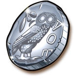 Symbol Silver Coin